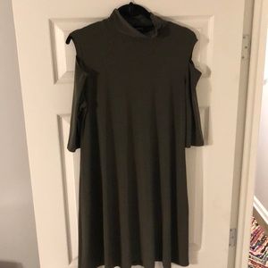 Olive Cold shoulder Clara Sun Woo Dress